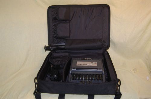 Stentura 200 SRT Manual Stenograph Writer w/ Case &amp; Power Outlet