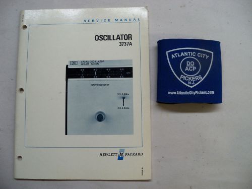 HEWLETT PACKARD 3737A OSCILLATOR SERVICE MANUAL 03737-95000