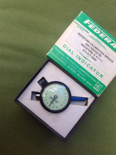 Federal #B3K High Precision Dial Indicator-.00025&#034; Fully Tested In Nice Shape