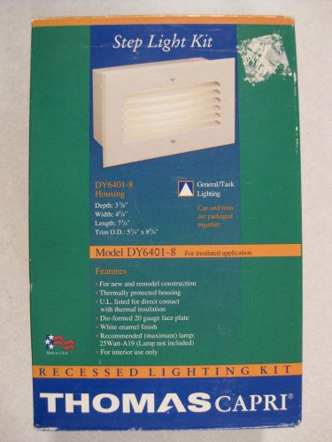 THOMAS INTERIOR STEP LIGHT KIT FIXTURE CAPRI NEW IN BOX NIB DY6401-8 WHITE