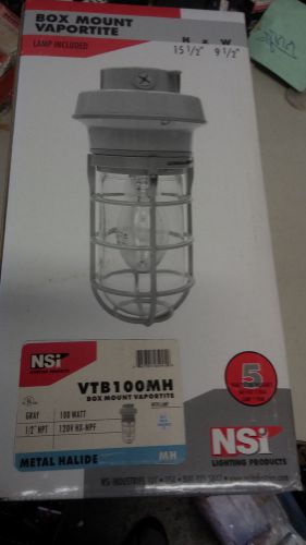 NSI LIGHTING VTB100MH NEW IN BOX 100W METAL HALIDE VAPORTITE BOX MOUNT #A80