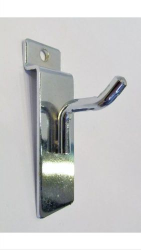 1&#034; Slatwall Metal Hooks - Lot Of 50 Chrome