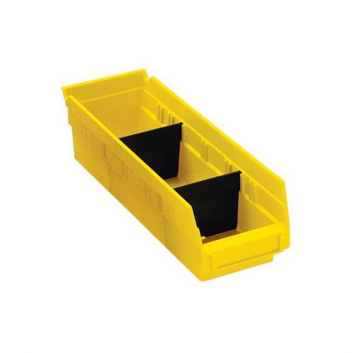 &#034;Plastic Shelf Bin Dividers, 5 1/4&#034;&#034; x 3&#034;&#034;, Black, 50/Case&#034;