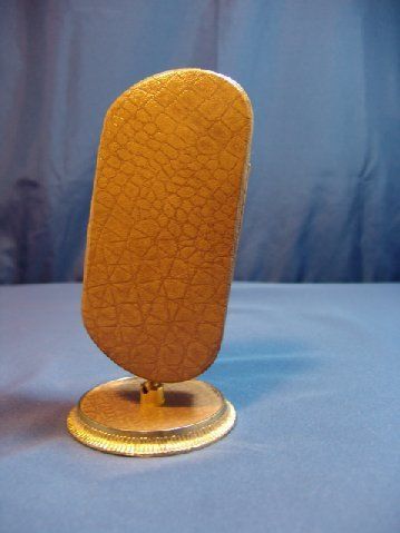 Vintage Desk Faux leather Eyeglass Holder Mid-century Desk Accessory