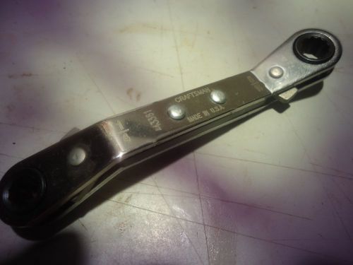 Craftsman 1/4 inch  x  5/16 inch offset ratcheting box end wrench, _______we-254 for sale