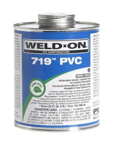 Weld-on 10156 gray 719 extra heavy-bodied pvc professional industrial-grade ceme for sale