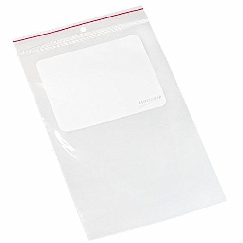 Minigrip Red Line MGRL4WH0609 Polyethylene (LDPE/LLDPE Blend) Clear Reclosable