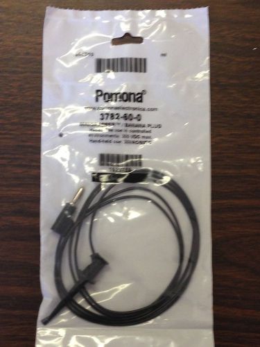 Pomona Minigrabber / Banana Plug BLACK 3782-60-0 NEW