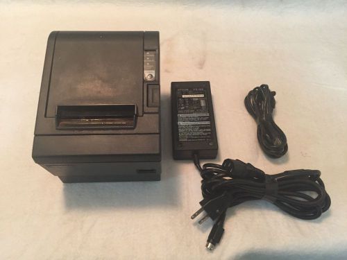 Epson M129C TM-T88III Therma Receipt Printer POS Parallel Black w/ power adapter