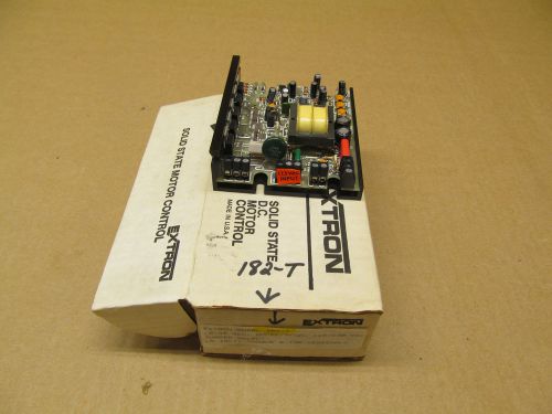 1 NIB EXTRON SOLID STATE DC DRIVE MOTOR CONTROL 182-T 182T G.5-40 SEC 115/230VAC