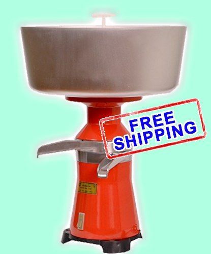 Milk cream electric centrifugal separator Metal 100L/h NEW + English Manual