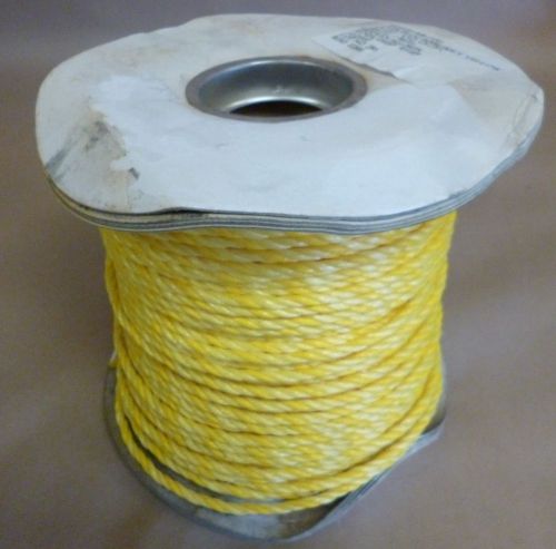 1/4&#034; DIAMETER FIBROUS ROPE 600 FT. POLY YELLOW Ci-1201 &amp; Ci-1301 HEAVY DUTY