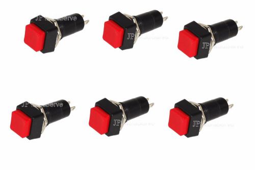 6 on/off spst red alternate action latching push button switch for sale