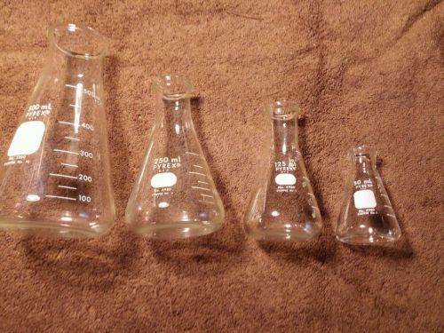 Pyrex 500ml /250ml/125ml/50ml beakers for sale