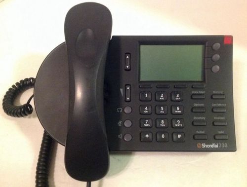Shoretel shorephone ip 230 phone voip internet - fast shipping for sale