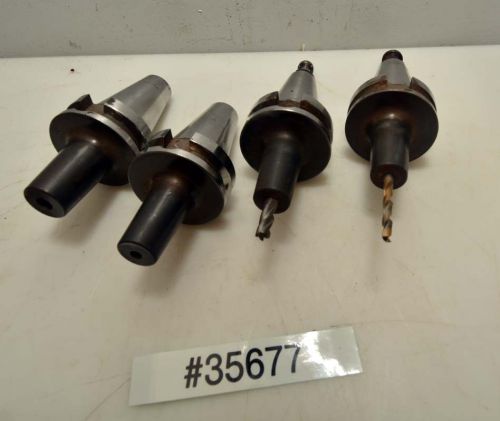 1 Lot of 4 Parlec BT40 Heat Shrink Tool Holders (Inv.35677)