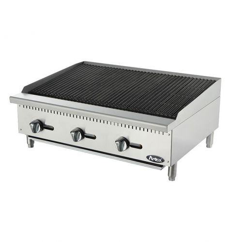 Atosa atcb-36, 36-inch heavy duty char-rock broiler for sale