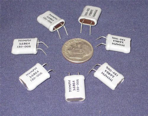 Crystal HC-49/U 3.6864 Mhz 3.6864MHz Crystals (50 pcs) *** NEW ***