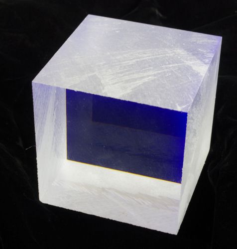 Large 4x4x4 inch Plastic Scintillation Material Radiation Scintillator Crystal