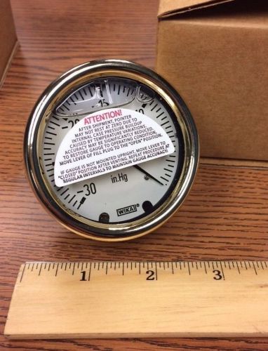 Wika 213.40 2.5&#034; 30inhg vac 1/4&#034; npt cbm pressure gauge p/n 9318070 for sale