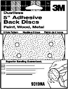 DISC,ADHSV-BACK,5&#034;8-HOL FIN