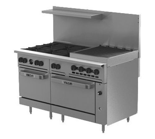 Vulcan 60SC-6B24CBP Endurance™ Restaurant Range LP 60&#034; (6) burners 24&#034;...