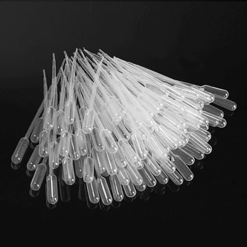 1ml Disposable Polyethylene Eye Dropper Set Transfer Graduated Pipettes 25 Pack