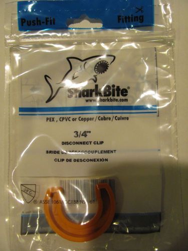 New in package sharkbite shark bite 3/4&#034; disconnect clip for sale