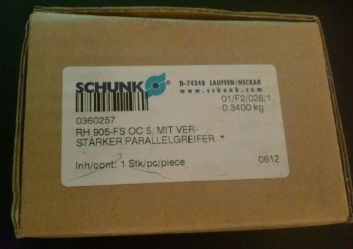 Schunk Parallel Gripper with Amplifier P# 0360257  TYPE: RH 905-FS OC 5