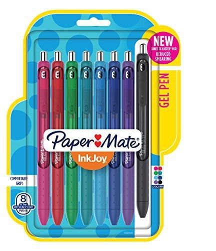 Paper Mate Inkjoy Gel Pens, Medium Point, Assorted, 8 Pack (1958946)