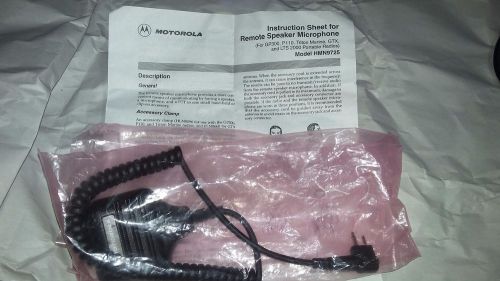 NEW Motorola ® HMN 9725 Remote Speaker Microphone w/ instruction Manual