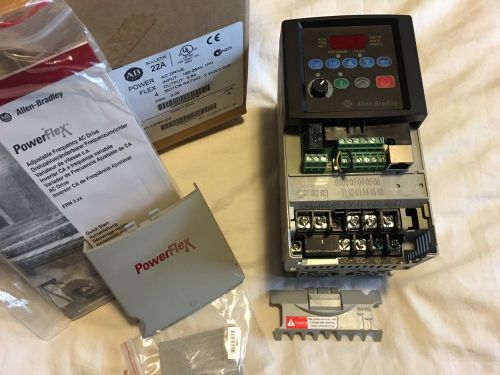 A-b power flex 4 22a-a9p6n103 sera 1ph to 3ph 3hp ac drive new for sale