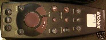 InFocus 1 Projector Remote Control 590-0198-XX 420s 720