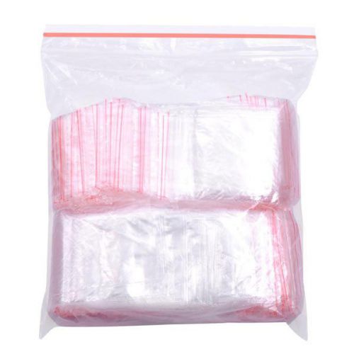 500 1-1/2 x 2-1/3&#034; Reclosable Clear Plastic Poly Zip Lock Bags 819
