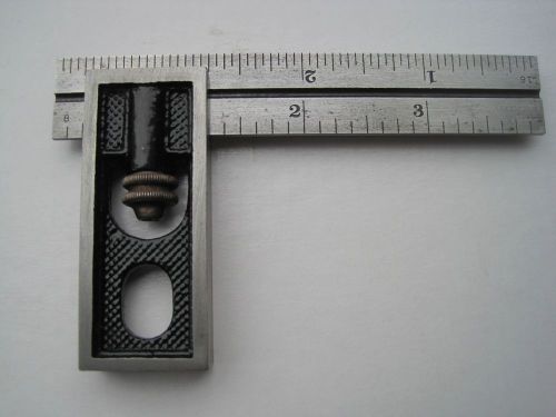 L.S. Starrett  #13 Machinist &amp; Toolmaker 4” Double Square Rule