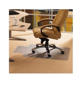 Cleartex advantagemat 36&#034; x 48&#034; gripper chairmat with lip for low pile carpets for sale