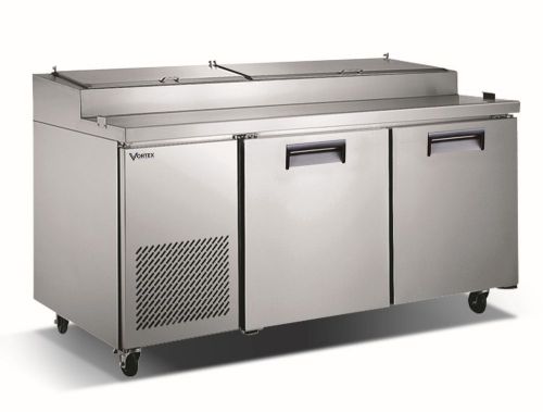 Vortex commercial 2 door pizza prep table for sale