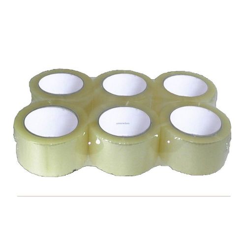 6 ROLLS ACRYLIC BOX CARTON SEALING TAPE 2 mil  3&#034; x110 yard(330 ft)!! I-TAPE