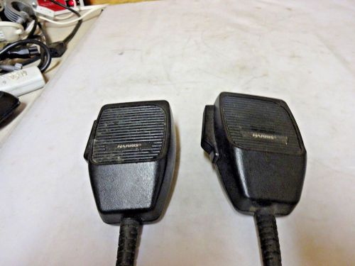 Lot Of 2 Harris Mobile Radio Speaker Microphones MC101616V1 Rev. E