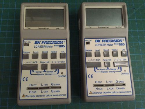 bk precision lcr/esr meter 885 lot of 2 units