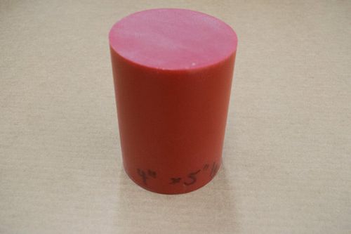 Urethane 4&#034; x 5&#034; Round 95A Durometer Red Polyurethane Acrotech