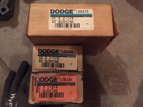 Lot Of 3 Dodge Bushing Bushings SF X 2-1/4 QD, SD X 1-7/8, SD X 1-3/4 QD