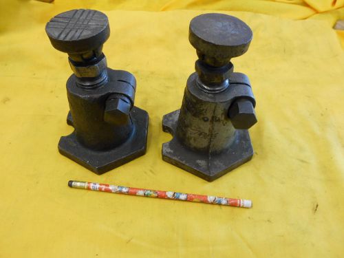 TWO ARMSTRONG BROS. USA PLANER JACKS mill metal shaper boring work holder tool