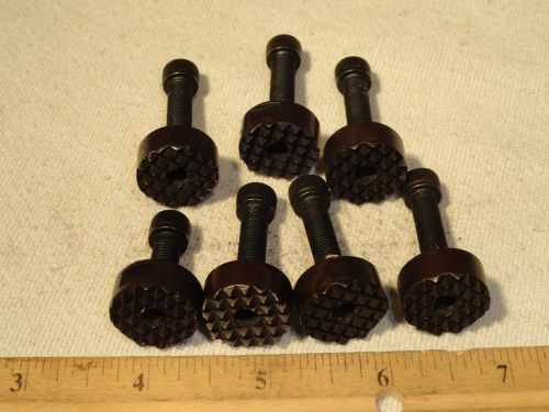 7pc fairlane round positioning gripper 3/4&#034; diameter 3/8&#034; tall 1/4&#034;-28 thread for sale