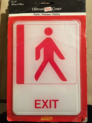 Hillman Exit Signs Visual Impact (5x7&#034;)