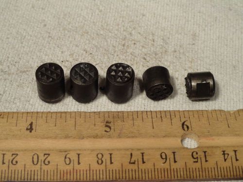 5pc FAIRLANE ROUND CARBIDE TIPPED GRIPPER 3/8&#034; DIAMETER 1/2 3/8 TALL #10-32 THRD