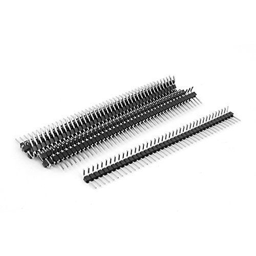 10pcs right angle single row 40-pin 2.54mm male header for breadboard for sale