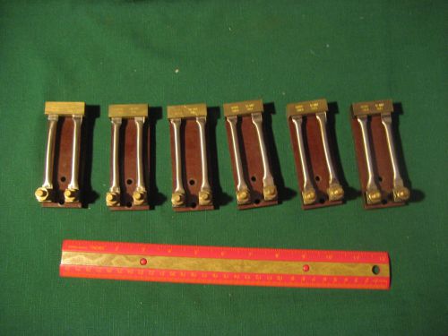 Vintage Lot of 6 JANCO 8631 800 mV 10 Amp DC Current Shunts