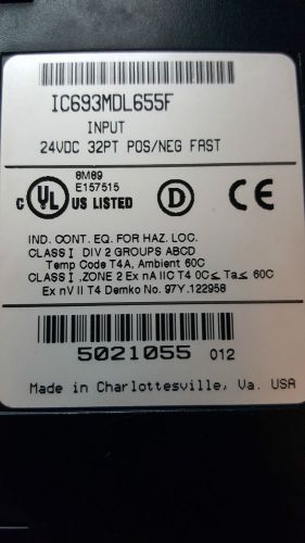 GE FANUC IC693MDL655F