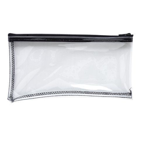 Mmf industries vinyl zipper wallet, 11 x 6 inches, clear 234041720 for sale